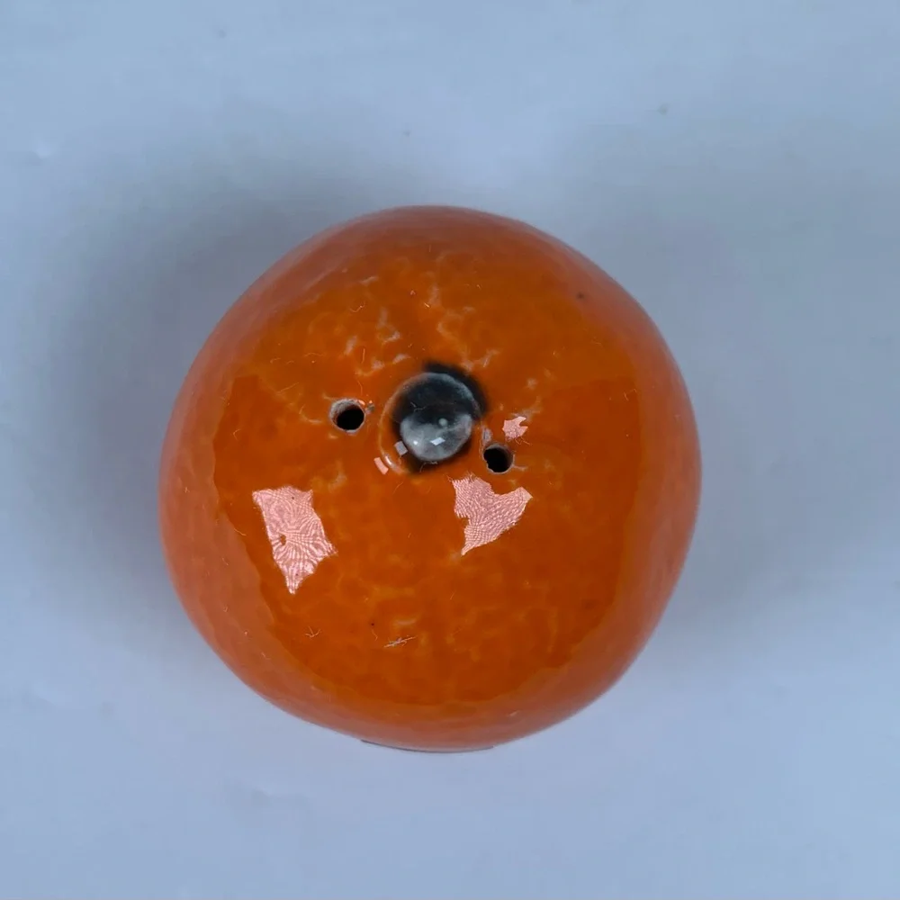 Vintage 1945-50s ORANGE Fruit Pepper Shaker California Souvenir Ceramic (VC202)